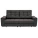Sofá 3 Lugares Retrátil e Reclinável Biarritz Suede Castanho