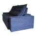 Sofá 3 Lugares Retrátil e Reclinável França Suede Azul