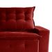 Sofá 3 Lugares Retrátil e Reclinável França Suede Bordô
