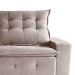 Sofá 3 Lugares Retrátil e Reclinável França Suede Marrom
