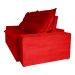 Sofá 3 Lugares Retrátil e Reclinável França Suede Vermelho
