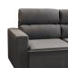 Sofá 3 Lugares Retrátil e Reclinável Hanôver II Suede Grafite 210 cm
