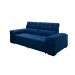 Sofá 3 Lugares Retrátil e Reclinável Herzog Veludo Azul Marinho 220 cm