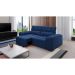 Sofá 3 Lugares Retrátil e Reclinável Herzog Veludo Azul Marinho 220 cm