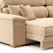 Sofá 3 Lugares Retrátil e Reclinável Lupin Linho Bege 214 cm