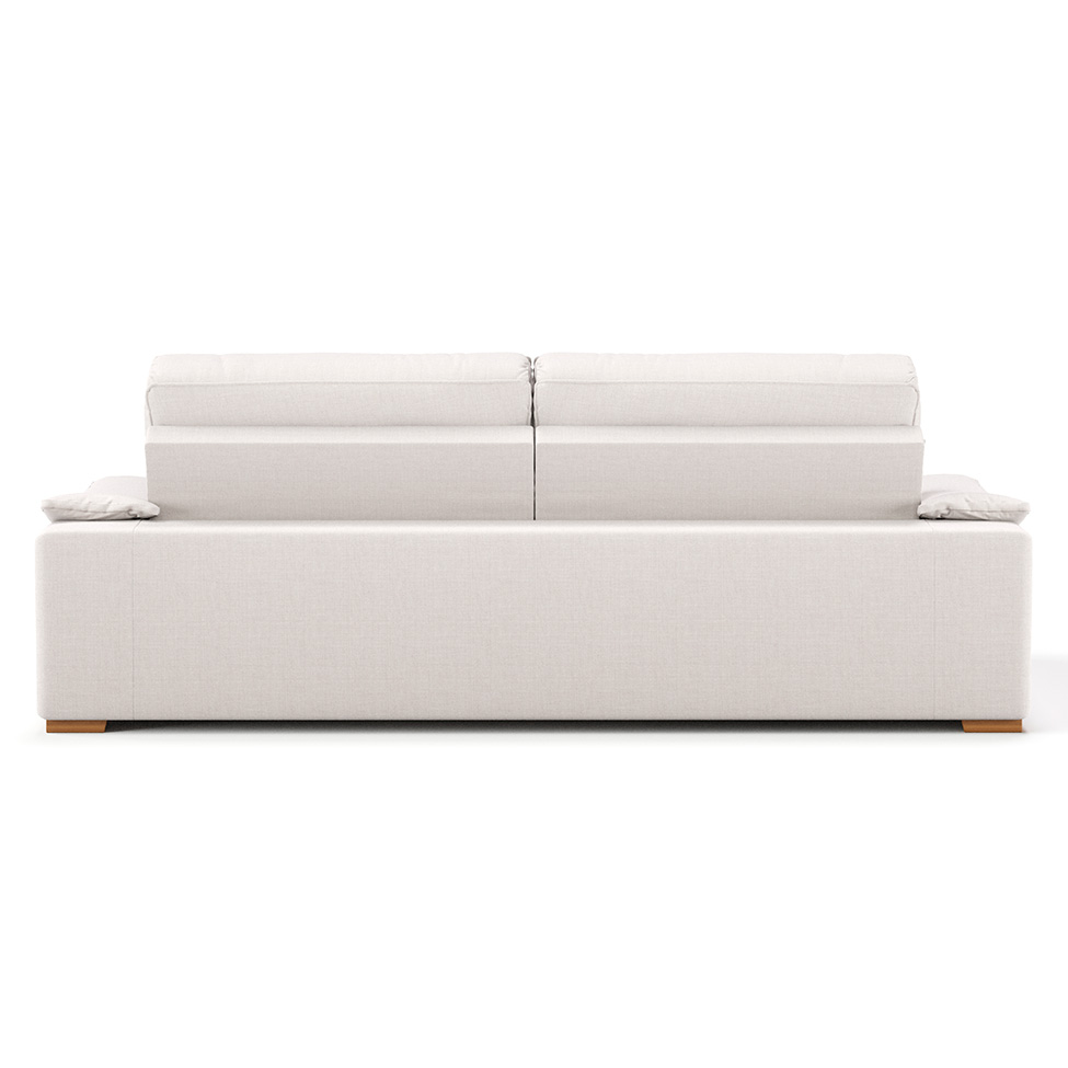 Sofá 3 Lugares Retrátil e Reclinável Lupin Linho Cru 214 cm