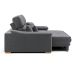 Sofá 3 Lugares Retrátil e Reclinável Lupin Linho Grafite 214 cm