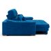 Sofá 3 Lugares Retrátil e Reclinável Lupin Velosuede Azul Marinho 214 cm