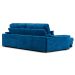 Sofá 3 Lugares Retrátil e Reclinável Lupin Velosuede Azul Marinho 214 cm