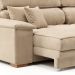 Sofá 3 Lugares Retrátil e Reclinável Lupin Velosuede Bege 214 cm