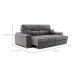 Sofá 3 Lugares Retrátil e Reclinável Lupin Velosuede Grafite 180 cm