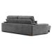 Sofá 3 Lugares Retrátil e Reclinável Lupin Velosuede Grafite 214 cm