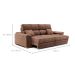 Sofá 3 Lugares Retrátil e Reclinável Lupin Velosuede Marrom 180 cm