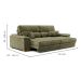 Sofá 3 Lugares Retrátil e Reclinável Lupin Velosuede Verde 214 cm