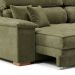 Sofá 3 Lugares Retrátil e Reclinável Lupin Velosuede Verde 214 cm
