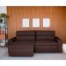 Sofá 3 Lugares Retrátil e Reclinável Montevideo Suede Marrom
