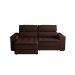 Sofá 3 Lugares Retrátil e Reclinável Montevideo Suede Marrom