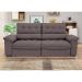 Sofá 3 Lugares Retrátil e Reclinável Piemont Suede Bege 230 cm