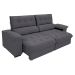 Sofá 3 Lugares Retrátil e Reclinável Piemont Suede Cinza 200 cm