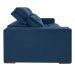 Sofá 3 Lugares Retrátil e Reclinável Roma Suede Azul 180 cm