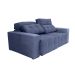 Sofá 3 Lugares Retrátil e Reclinável Roma Suede Azul
