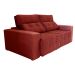 Sofá 3 Lugares Retrátil e Reclinável Roma Suede Bordô