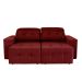 Sofá 3 Lugares Retrátil e Reclinável Roma Suede Bordô