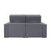 Sofá 3 Lugares Retrátil e Reclinável Roma Suede Cinza 180 cm