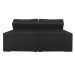 Sofá 3 Lugares Retrátil e Reclinável Roma Suede Grafite 210 cm