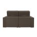 Sofá 3 Lugares Retrátil e Reclinável Roma Suede Marrom 180 cm