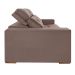 Sofá 3 Lugares Retrátil e Reclinável Roma Suede Marrom 180 cm
