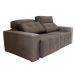 Sofá 3 Lugares Retrátil e Reclinável Roma Suede Marrom Escuro