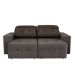 Sofá 3 Lugares Retrátil e Reclinável Roma Suede Marrom Escuro