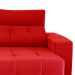 Sofá 3 Lugares Retrátil e Reclinável Roma Suede Vermelho
