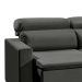 Sofá 3 Lugares Retrátil e Reclinavél Hanôver Suede Grafite 180 cm