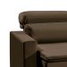 Sofá 3 Lugares Retrátil e Reclinavél Hanôver Suede Marrom 180 cm