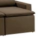 Sofá 3 Lugares Retrátil e Reclinavél Hanôver Suede Marrom 180 cm