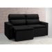 Sofá 3 Lugares Retrátil e Reclinavél Hanôver Suede Preto 180 cm