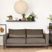 Sofá 3 Lugares Versatti Suede Marrom 210 cm
