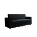 Sofá 3 Lugares Zoy Suede Preto