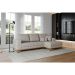Sofá 4 Lugares Belgrado com Chaise Direito Linho Cru 250 cm