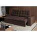 Sofá 4 Lugares Retrátil Lubeck Plush Suede Marrom 250 cm