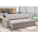 Sofá 4 Lugares Retrátil e Reclinável Flexforma Premier Veludo Marfim 250 cm