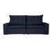 Sofá 4 Lugares Retrátil e Reclinável França Suede Azul
