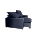 Sofá 4 Lugares Retrátil e Reclinável França Suede Azul