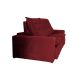 Sofá 4 Lugares Retrátil e Reclinável França Suede Bordô