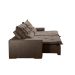 Sofá 4 Lugares Retrátil e Reclinável França Suede Marrom