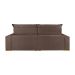 Sofá 4 Lugares Retrátil e Reclinável França Suede Marrom