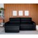 Sofá 4 Lugares Retrátil e Reclinável Montevideo Suede Preto