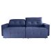 Sofá 4 Lugares Retrátil e Reclinável Roma Suede Azul